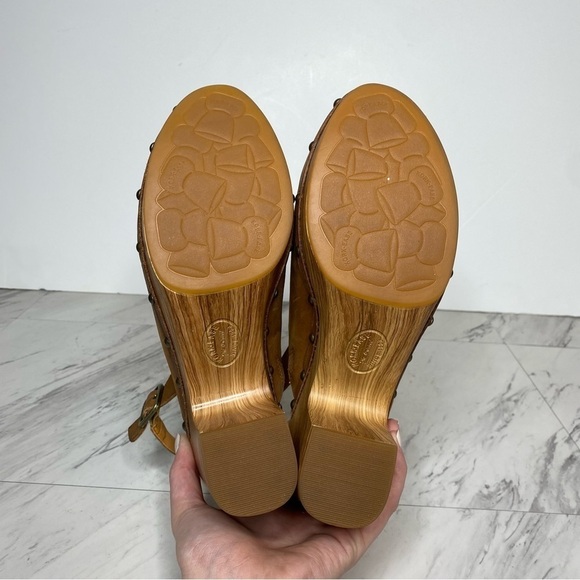 New! Kork Ease Darby Brown Terra Leather Heeled Clog 11M - Picture 12 of 13
